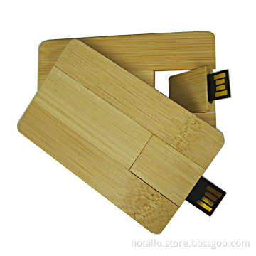 Wooden Card USB Flash Memory Pen Driver